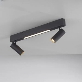 Schöner Wohnen 11793-18 - Faretto LED DANTE 2xGU10/10W+LED/7,2W nero