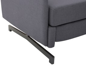 Divano letto 2 posti in tessuto grigio BELFAST Beliani