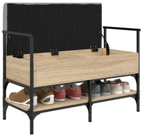 Panca porta scarpe rovere sonoma 85,5x42x57,5 cm