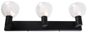 Applique da bagno POLA 3xG9/5W/230V IP44 nero/trasparente