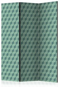 Paravento design Monochromatic cubes [Room Dividers]