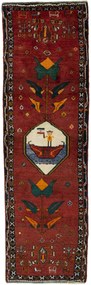 Gabbeh Tappeto 80 x 250 Rosso (Iran) Annodato A Mano