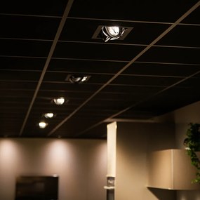 Faretto da incasso nero orientabile AR111 2 luci - Oneon