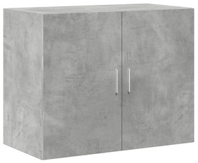 Mobile a parete grigio cemento 80x42,5x64 cm legno multistrato