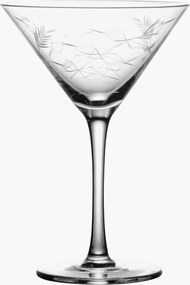 Set di 2 bicchieri da Martini in cristallo soffiato Fern