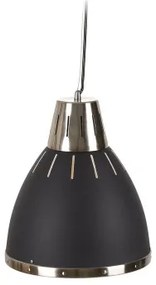 Lampadario Nero Metallo 30 x 30 x 35 cm industriale