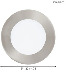 Eglo 32753 - Plafoniera da incasso dimmerabile LED RGB FUEVA-C LED/5,4W/230V