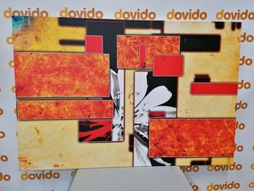 Quadro su tela – Astrazione in arancione