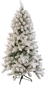 Albero di Natale Gran Paradiso innevato 210cm verde e bianco Viscio