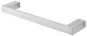 Porta asciugamani diritto da muro L 35 cm in alluminio argento Sky