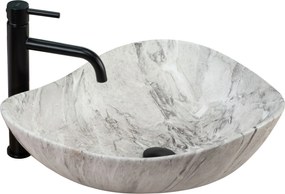 Lavabo da appoggio Rea Dora Stone