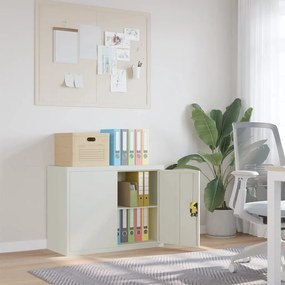 Armadio classificatore grigio chiaro 90x40x70 cm in acciaio