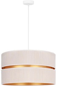 Duolla - Lampadario a sospensione con filo DUO 1xE27/15W/230V diametro 40 cm color crema/oro