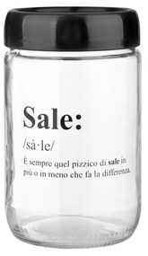 Barattolo sale in vetro 660 ml con scritta