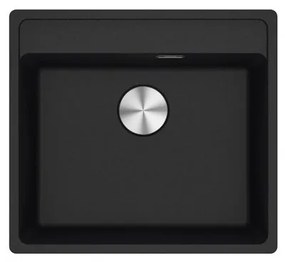 Lavello integrato 1 vasca FRANKE Maris fragranite L 51 x L 56 cm nero