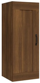 Mobile pensile rovere marrone 35x34x90 cm in legno multistrato