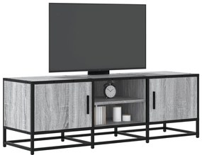 Mobile Tv Grigio Sonoma 120x35x41cm Legno Multistrato E Metallo /