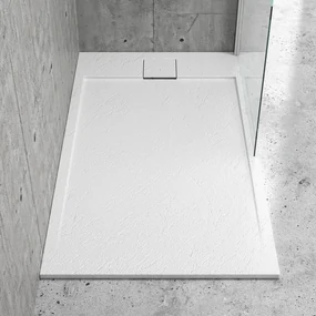 Kamalu - Piatto doccia in resina 80x120 effetto pietra | KR1000