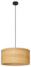 Lampadario a sospensione con filo ALBA 1xE27/15W/230V diametro 40 cm marrone/nero