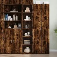 Credenza Rovere Fumo 40x41x185cm in Legno Multistrato 3281670