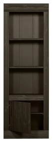 Libreria in legno di pino marrone scuro 78x230 cm Yumi - BePureHome