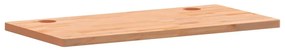 Piano scrivania 80x40x2,5 cm in legno massello di faggio