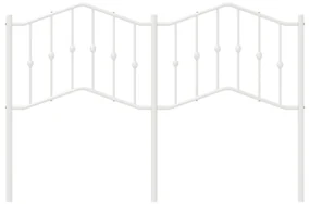 Testiera in metallo bianco 140 cm