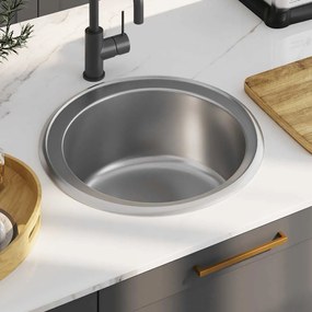 Lavello Da Cucina Con Filtro E Sifone İn Acciaio Inox /