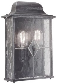 Applique classico chic da esterno WX7 nero IP23 2X E27 ELSTEAD