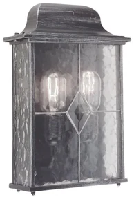 Applique classico chic da esterno WX7 nero IP43 2X E27 ELSTEAD