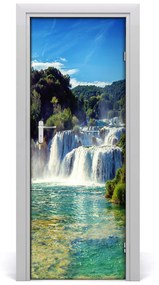 Adesivo per porta interna Waterfall KRKA 75x205 cm