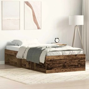Giroletto Senza Materasso Legno Antico 90x190cm İn Truciolato /