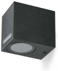 Applique da esterno QUERK 1xGU10/35W/230V IP54 8 cm nero