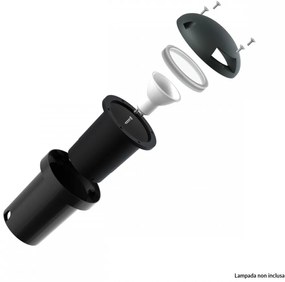 Faretto Calpestabile GU10 Bidirezionale - Doppio pressacavo Base GU10