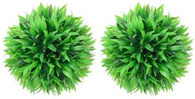 Sfere Di Bosso Artificiale 2 Pz 30 Cm /