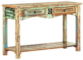 Tavolo consolle 120x40x75 cm in legno massello di recupero