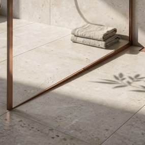 Profilo doccia pendenzato 120cm Brush Copper