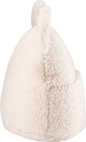 Cuscino per divano da bambini color crema con rivestimento in bouclé Teddy Pouch – Wigiwama