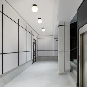 Plafoniera MOONLIGHT 1xE27/15W/230V Ø 16 cm nera