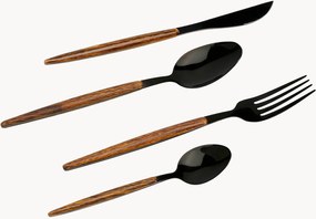 Set di 16 posate spazzolate fatte a mano Paris, 4 persone