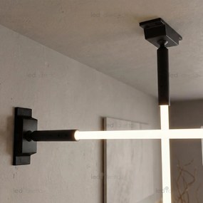 Profilo Sospeso STARLINE Nero 25m per strisce LED con Banda e fissaggio Variante Lunghezza 25 Metri