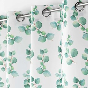 Tenda bianco-verde 140x280 cm Leandre - douceur d'intérieur