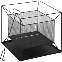 Braciere da Giardino 45x45x43 cm in Metallo Nero