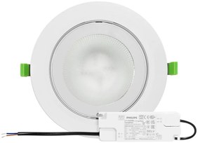 Faro LED da Incasso 42W Orientabile, Foro Ø210mm con driver Philips Colore Bianco Variabile CCT