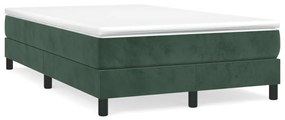 Giroletto A Molle Con Materasso Verde Scuro 120x190 Cm Velluto /