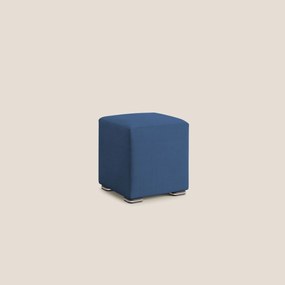 Cube pouf in tessuto morbido impermeabile T02 blu