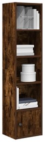 Libreria Rovere Fumo 31x24x127 Cm İn Legno Multistrato /