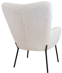 Poltrona in pelliccia sintetica bianca Glasgow - House Nordic