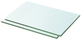 Mensole İn Vetro Trasparente 2 Pz 30x15 Cm /