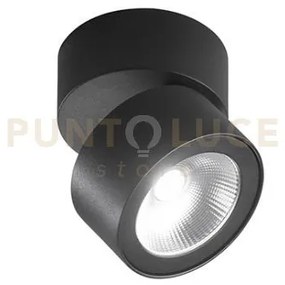 Faretto camera cilindrico 15w 900lm 3000k in metallo verniciato ner...